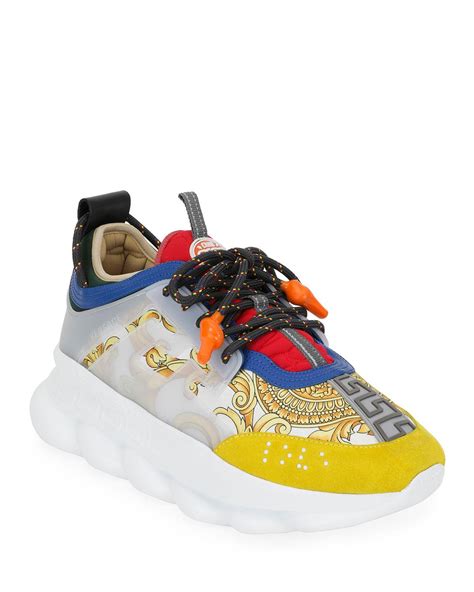 men's versace chain reactions|Versace chain reaction sneakers price.